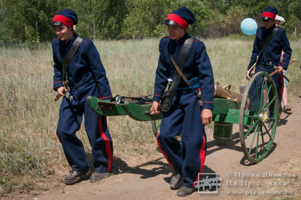 Реконструкция Бородинского сражения в Красноярске