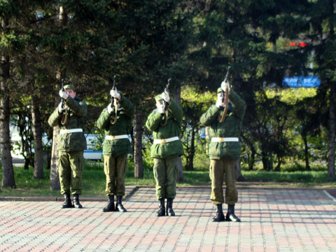 Митинг на Красной площади в Красноярске