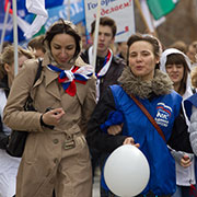 Первомайское шествие в Красноярске