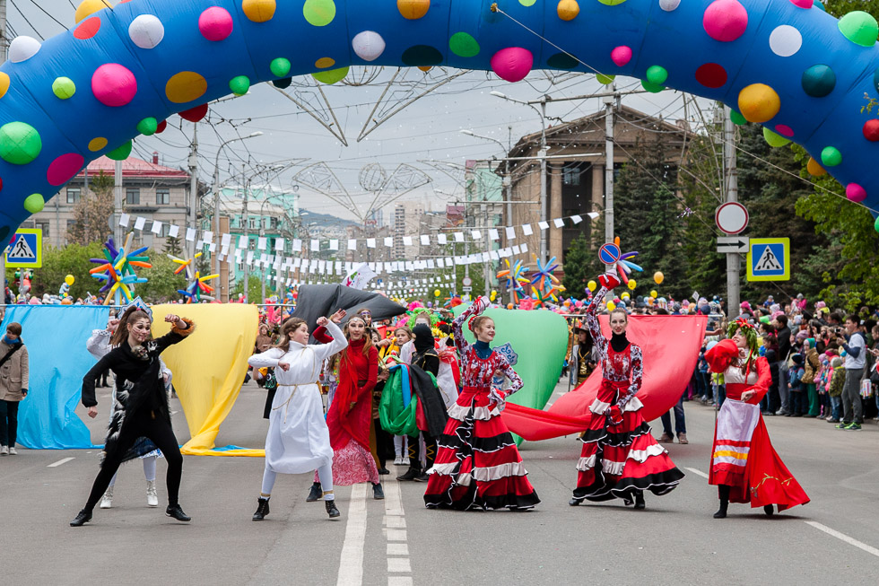 Детский карнавал в Красноярске 2014