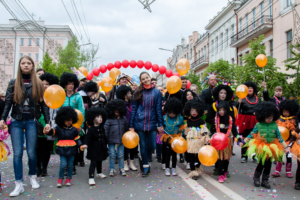 Детский карнавал в Красноярске 2014