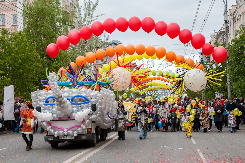 Детский карнавал в Красноярске 2014