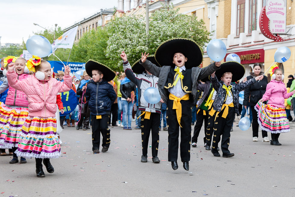 Детский карнавал в Красноярске 2014